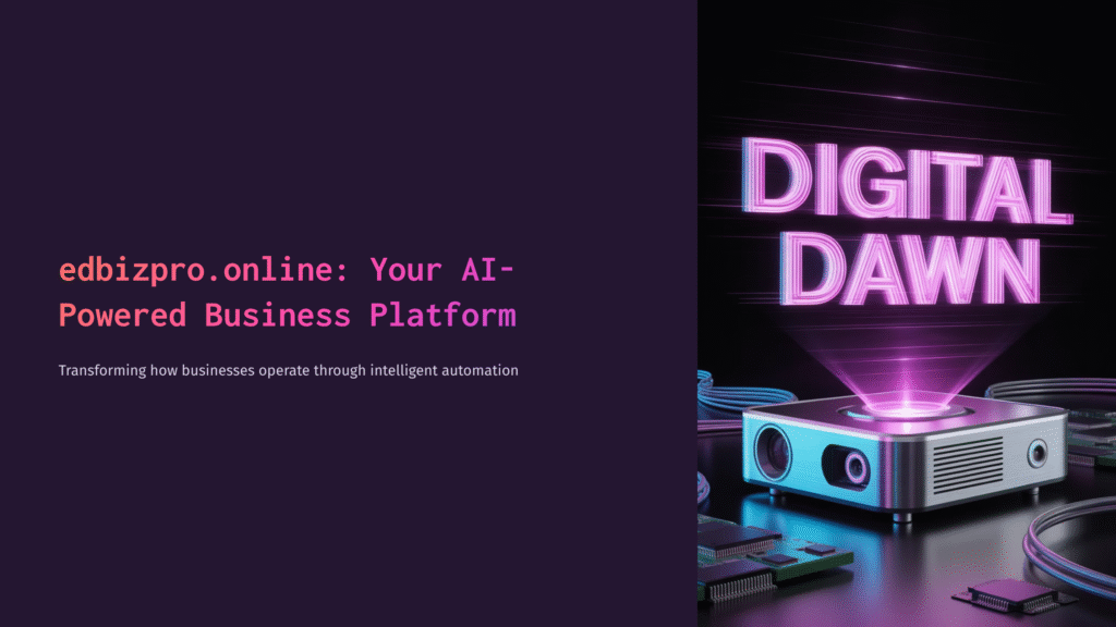 edbizproonline your ai powered business platform